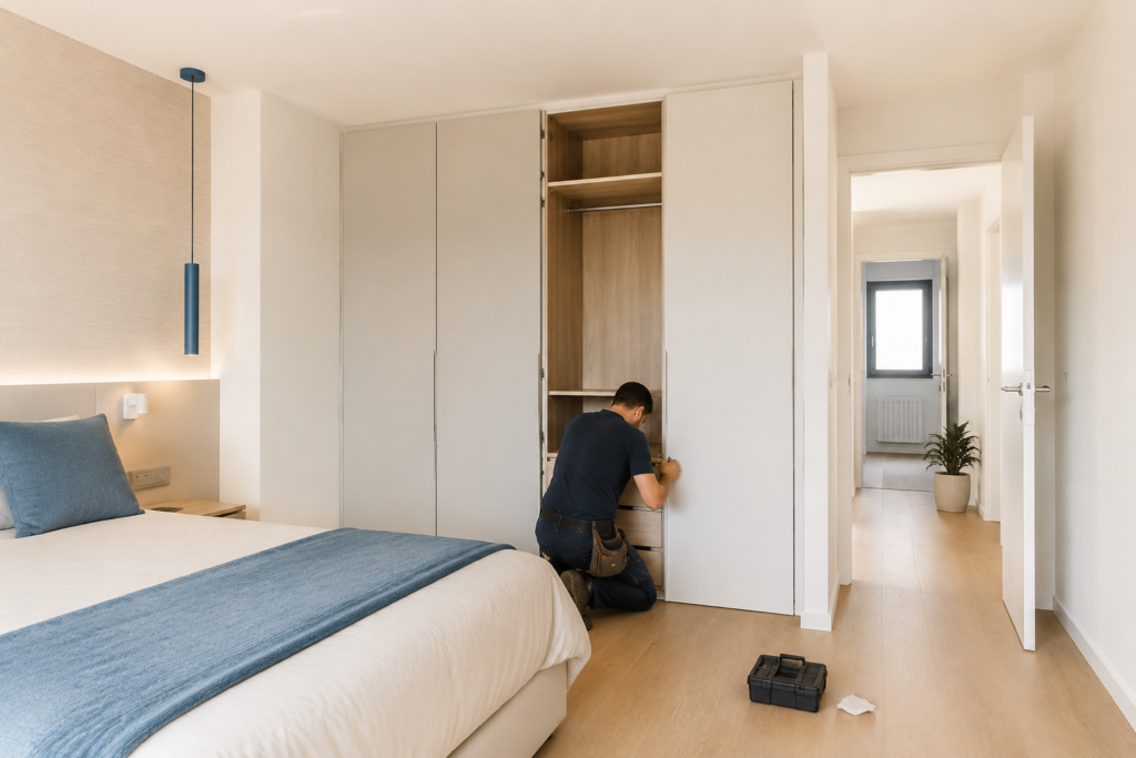 reforma dormitorio armario empotrado